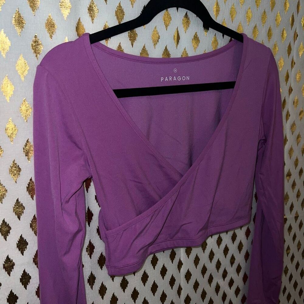 Paragon daydream wrap crop top vertigo purple size M - Picture 5 of 6